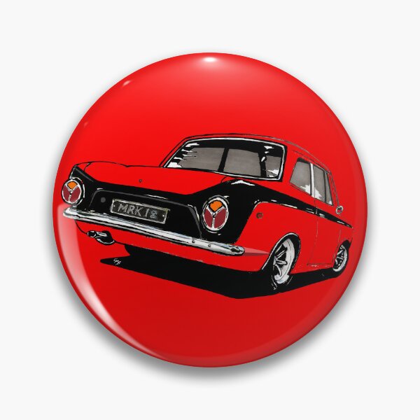 Item preview, Hand-drawn Cortina GT Mk1 Classic car automotive art design, perfect for any motor art-loving car enthusiast or petrolhead designed and sold by Artomobiles.
