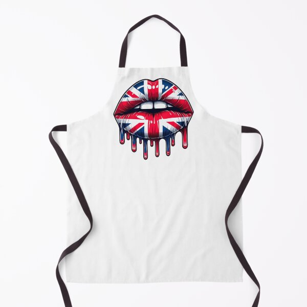 Item preview, Lips drip, UK flag, Union Jack flag lips designed and sold by iclipart.