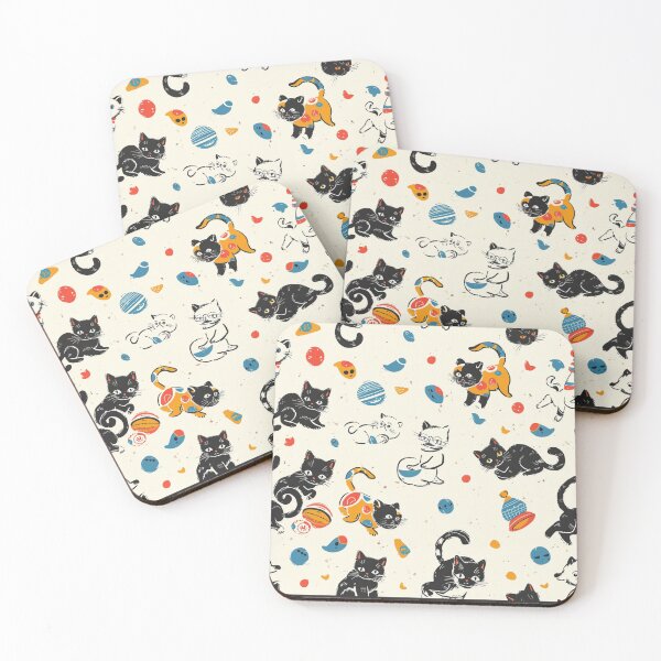 Item preview, Lovely meowy cats cute pattern designed and sold by SmileshareShop.