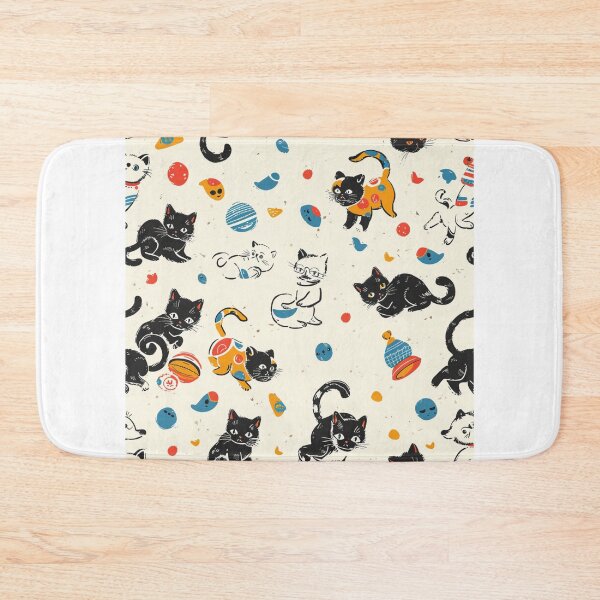 Item preview, Lovely meowy cats cute pattern designed and sold by SmileshareShop.