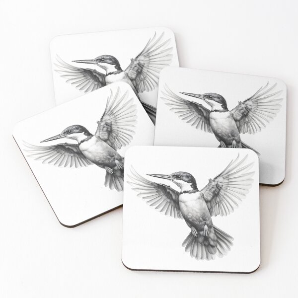 Item preview, Black and White Bird Pencil Drawing designed and sold by Pencil-Art.