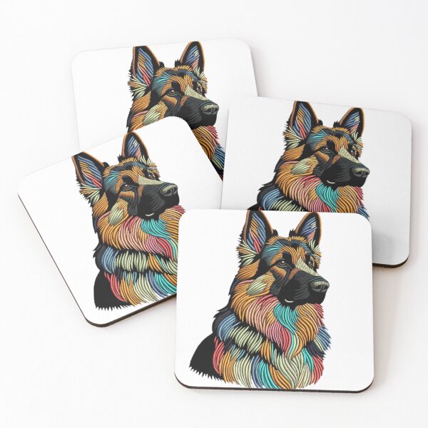 Item preview, German Shepherd - embroidered art  designed and sold by hi-smile.