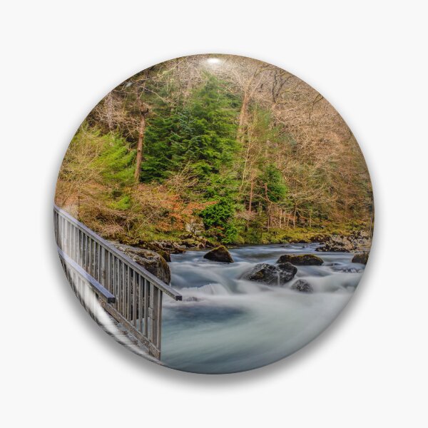 Item preview, Autumn Footbridge Rapids designed and sold by AJEvans.