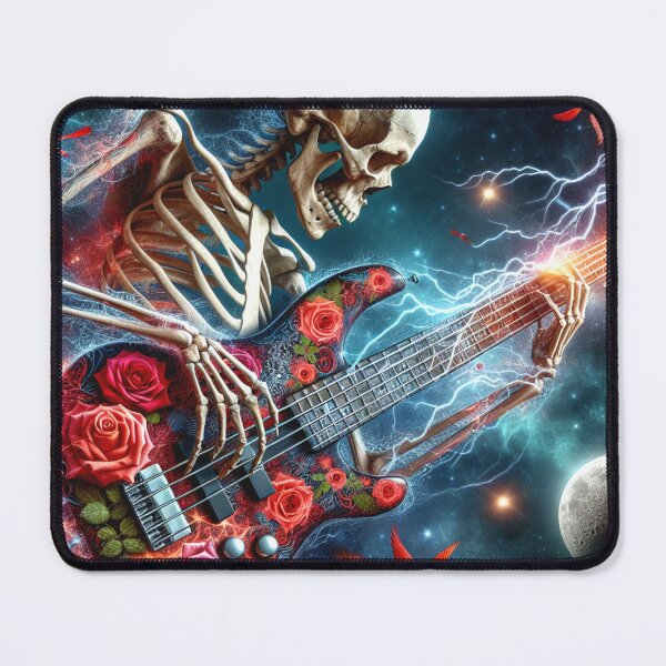 Item preview, Electric Dead Skeleton' Galactic Bass Jam designed and sold by HippieFarms11.