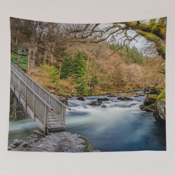 Item preview, Autumn Footbridge Rapids designed and sold by AJEvans.