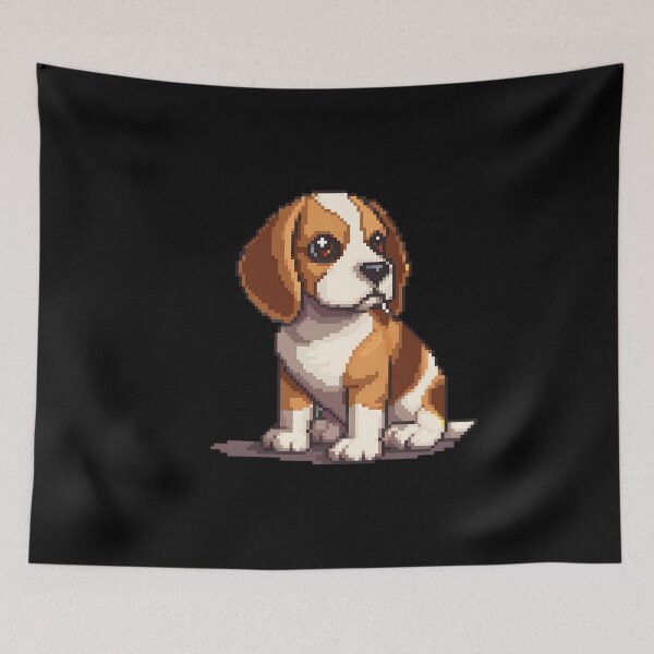 Item preview, Pixel Portrait Beagle designed and sold by CUTEDOGGIEZ.