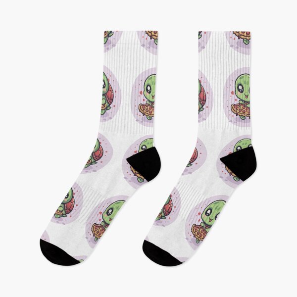 Item preview, Funny cute kawaii turtle eating pizza designed and sold by Trend-Beaver.