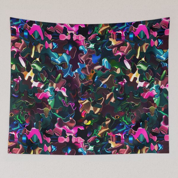 Item preview, Vibrant Shiny Camouflage Pattern With Multicolored Abstract Shapes 33 designed and sold by Reichcorp.