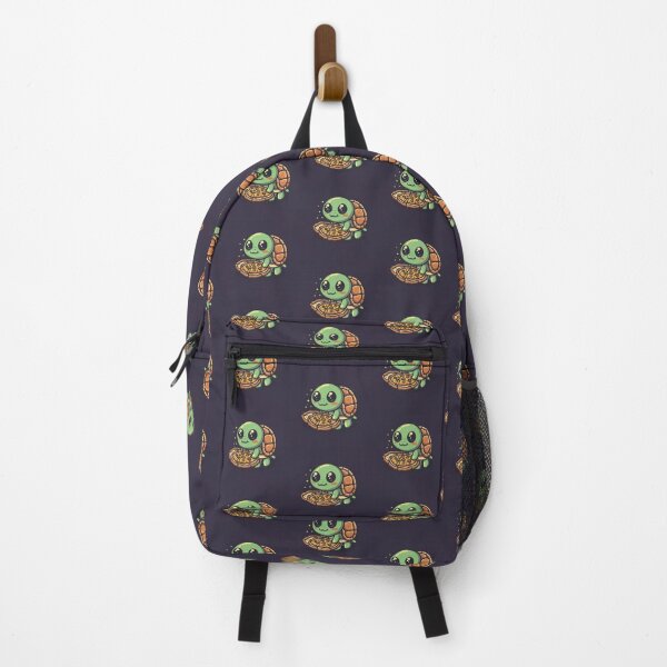 Item preview, Funny cute kawaii turtle eating pizza designed and sold by Trend-Beaver.
