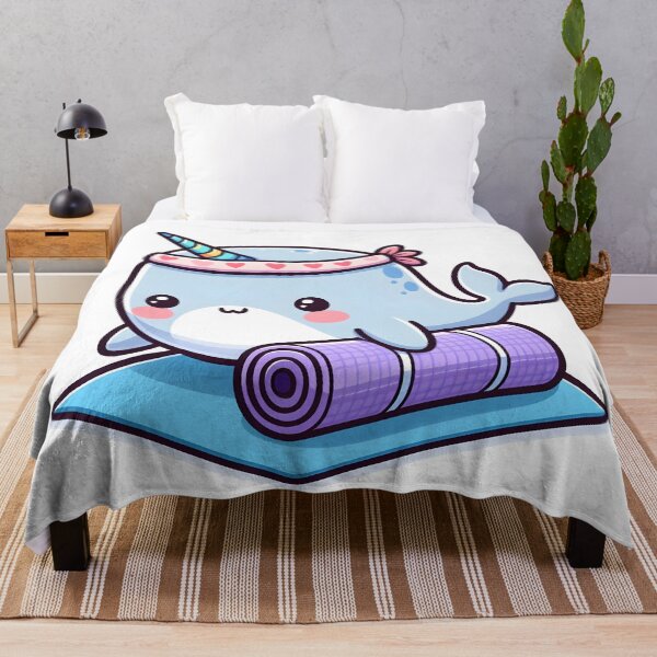Item preview, Kawaii Narwhal: A Yoga Mat And Headband designed and sold by CanvasCutie.