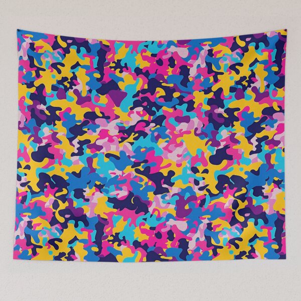 Item preview, Vibrant Shiny Camouflage Pattern With Multicolored Abstract Shapes 44 designed and sold by Reichcorp.