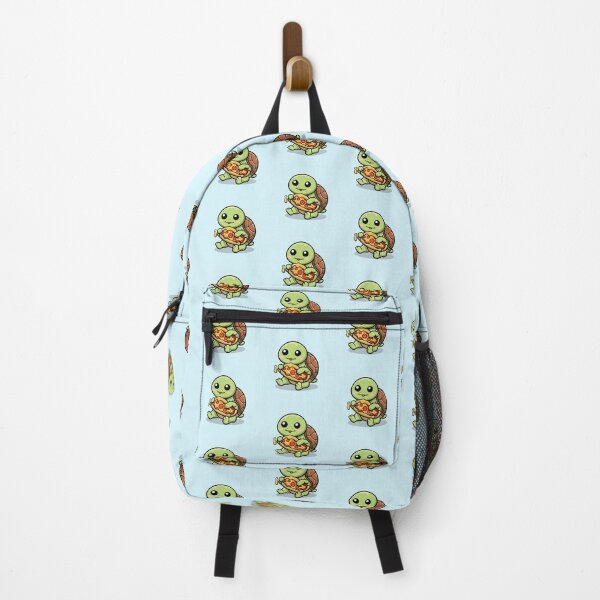 Item preview, Funny cute kawaii turtle eating pizza designed and sold by Trend-Beaver.