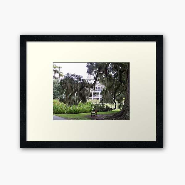 Magnolia Plantation Framed Art Print