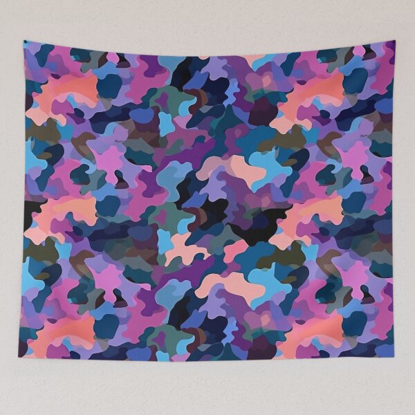 Item preview, Vibrant Shiny Camouflage Pattern With Multicolored Abstract Shapes 55 designed and sold by Reichcorp.