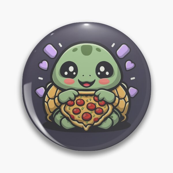 Artikelvorschau, Lustige süße Kawaii-Schildkröte, die Pizza isst entworfen und verkauft von Trend-Beaver.
