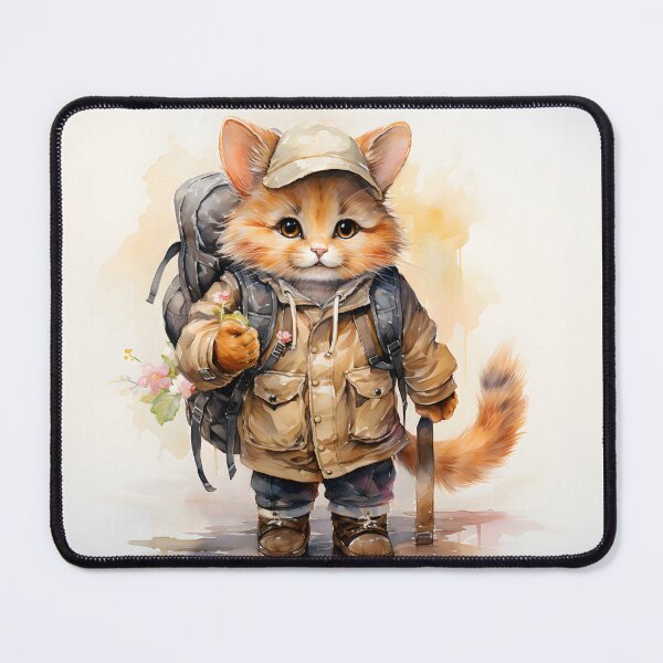 Item preview, Cute Cat on Camping Trip 5 designed and sold by Made-by-Gus.