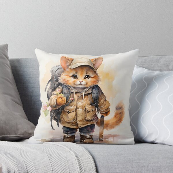 Item preview, Cute Cat on Camping Trip 5 designed and sold by Made-by-Gus.