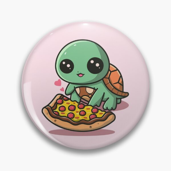 Artikelvorschau, Lustige süße Kawaii-Schildkröte, die Pizza isst entworfen und verkauft von Trend-Beaver.
