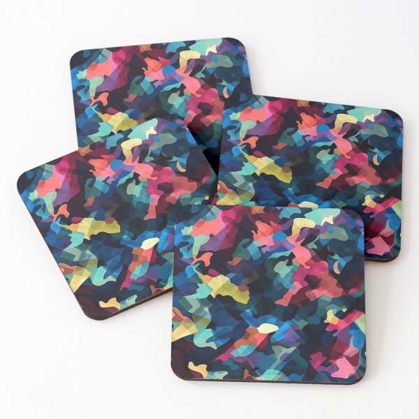 Item preview, Vibrant Shiny Camouflage Pattern With Multicolored Abstract Shapes 66 designed and sold by Reichcorp.