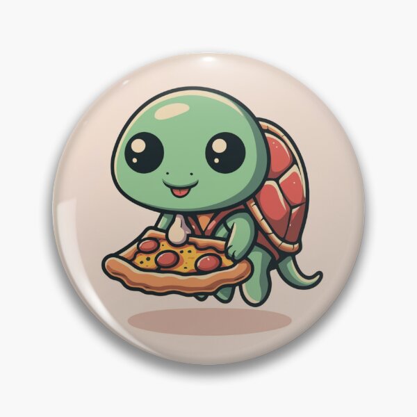 Artikelvorschau, Lustige süße Kawaii-Schildkröte, die Pizza isst entworfen und verkauft von Trend-Beaver.