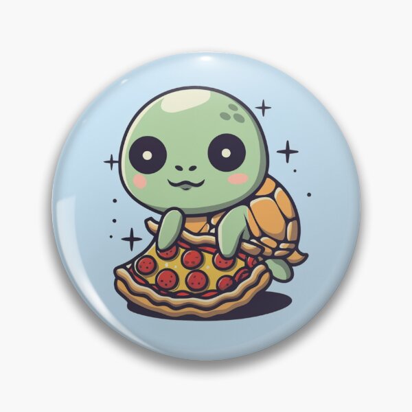 Artikelvorschau, Lustige süße Kawaii-Schildkröte, die Pizza isst entworfen und verkauft von Trend-Beaver.