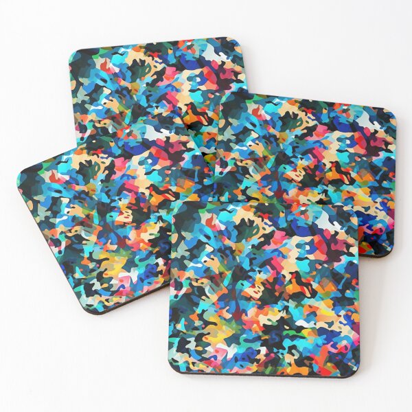 Item preview, Vibrant Shiny Camouflage Pattern With Multicolored Abstract Shapes 77 designed and sold by Reichcorp.
