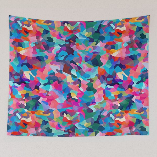 Item preview, Vibrant Shiny Camouflage Pattern With Multicolored Abstract Shapes 88 designed and sold by Reichcorp.