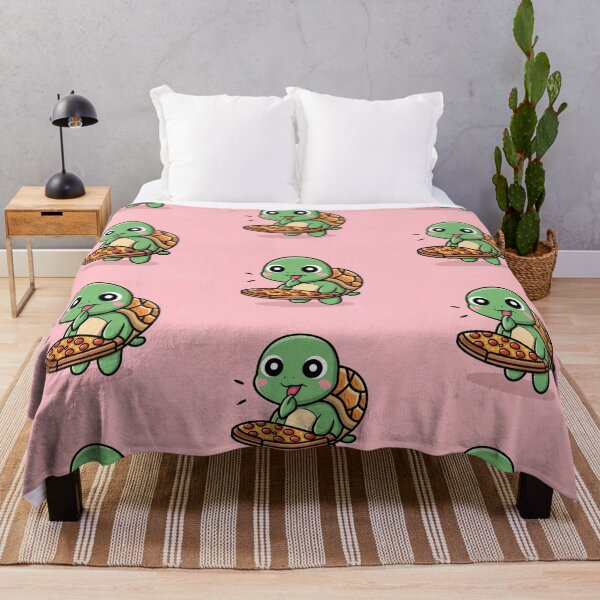 Item preview, Funny cute kawaii turtle eating pizza designed and sold by Trend-Beaver.
