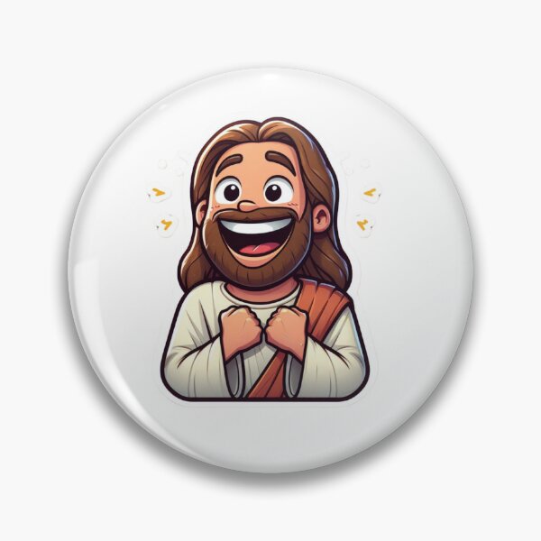 Item preview, STICKER SMILING JESUS designed and sold by Luisubiabre.