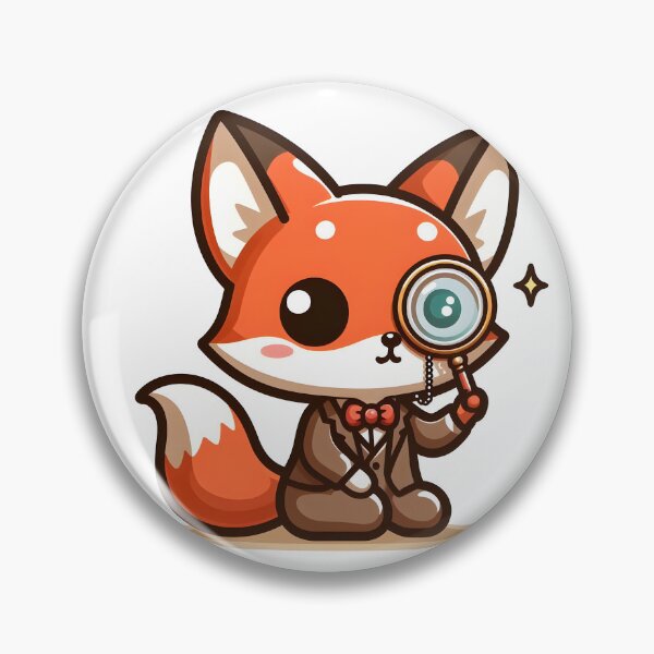 Artikelvorschau, Kawaii Fuchs: Ein Monokel entworfen und verkauft von CanvasCutie.