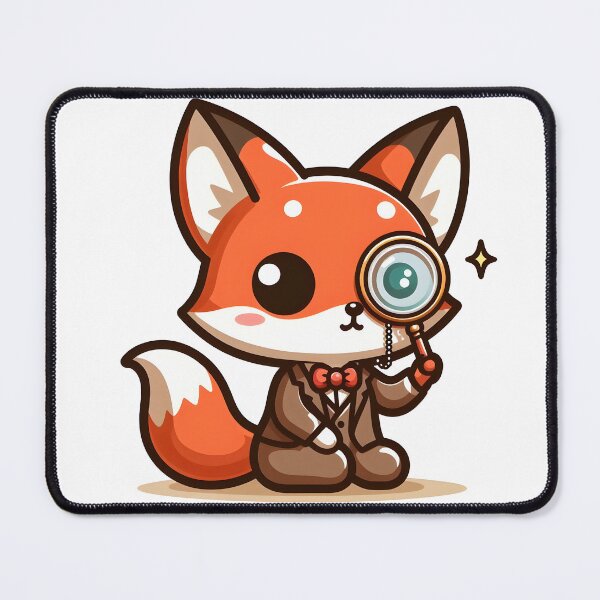 Item preview, Kawaii fox: A Monocle designed and sold by CanvasCutie.