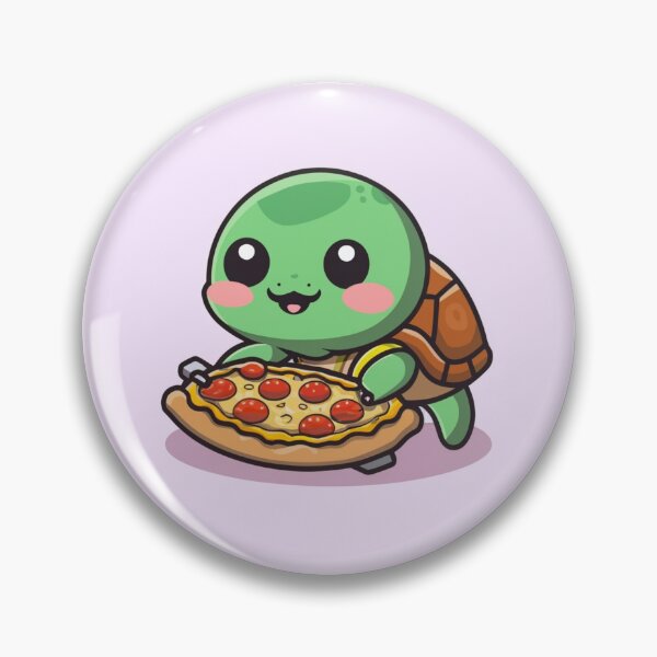 Artikelvorschau, Lustige süße Kawaii-Schildkröte, die Pizza isst entworfen und verkauft von Trend-Beaver.