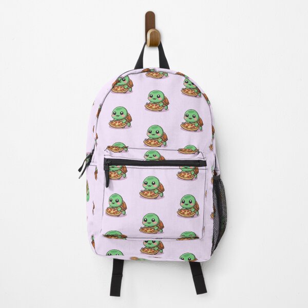 Item preview, Funny cute kawaii turtle eating pizza designed and sold by Trend-Beaver.