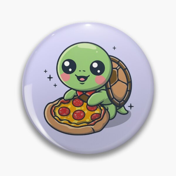 Artikelvorschau, Lustige süße Kawaii-Schildkröte, die Pizza isst entworfen und verkauft von Trend-Beaver.