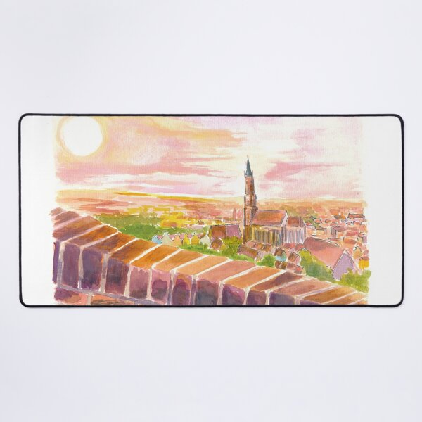 Item preview, Landshut Schanzl View on a Summer Day designed and sold by artshop77.