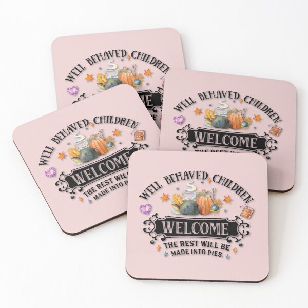 Item preview, Boho Blush Pink, Cottagecore - Well Behaved Children Welcome the Rest Will Be Made Into Pies, AlaskaMagick designed and sold by Alaska Magick.