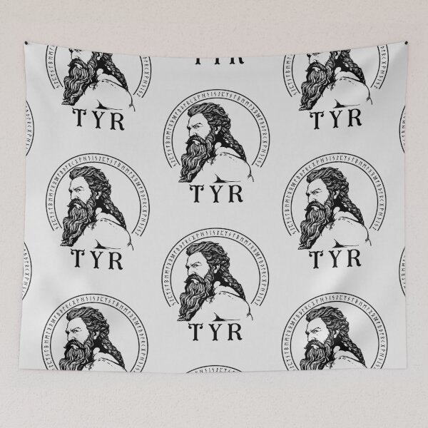 Item preview, Tyr Viking God of Norse Mythology and runes designed and sold by Lady-Frost.