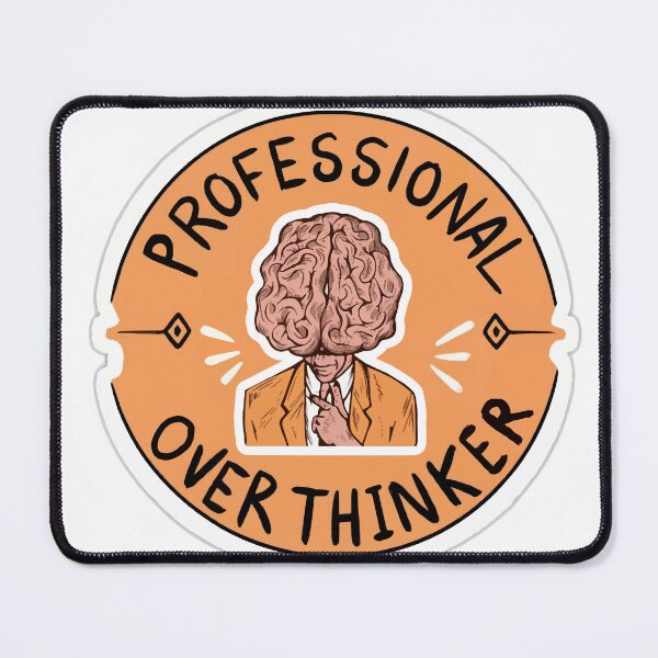 Item preview, Clip Art Professional Over thinker Sticker Design designed and sold by NArtdesigns.