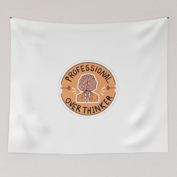 Item preview, Clip Art Professional Over thinker Sticker Design designed and sold by NArtdesigns.