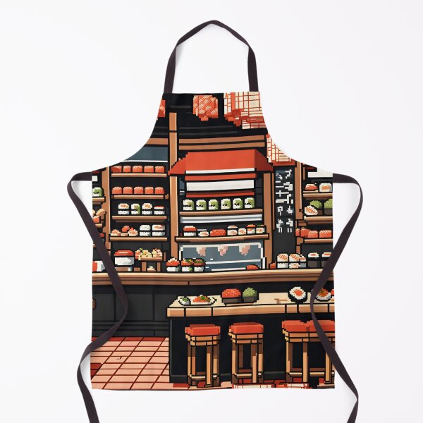 Item preview, Pixelated Sushi Bar designed and sold by VeiledVision.