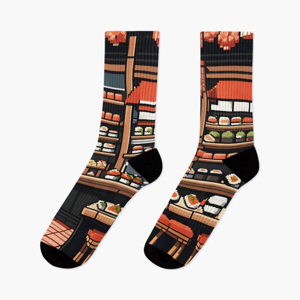 Item preview, Pixelated Sushi Bar designed and sold by VeiledVision.