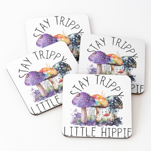 Item preview, Stay Trippy watercolor mushrooms designed and sold by NSEAdventures.