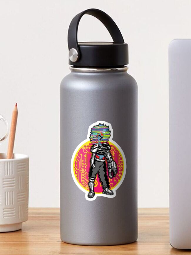 Thumbnail 1 of 3, Sticker, Robo Jammin Three designed and sold by FBWashington.