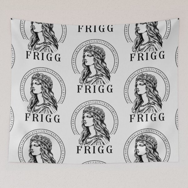 Item preview, Frigg Viking Goddess of Norse Mythology and runes designed and sold by Lady-Frost.