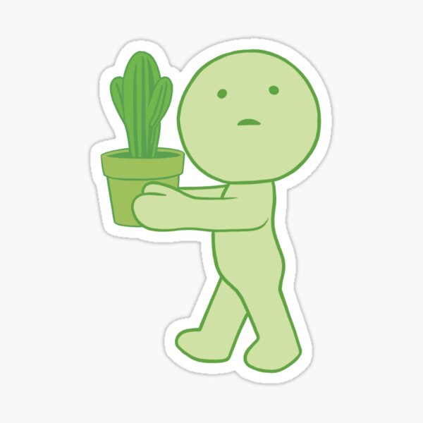 Item preview, Smiski Moving Plant Sticker designed and sold by desirepaths.