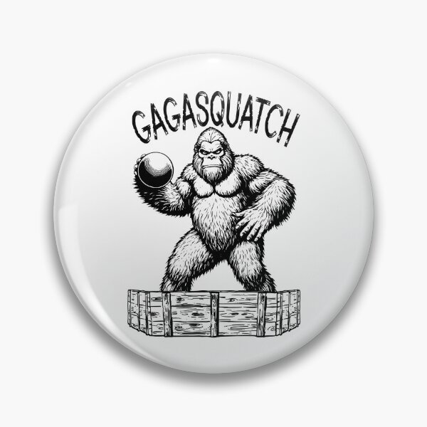 Item preview, Gaga Ball Pit Gagasquatch Funny Bigfoot Dodgeball Player designed and sold by GrandeDuc.