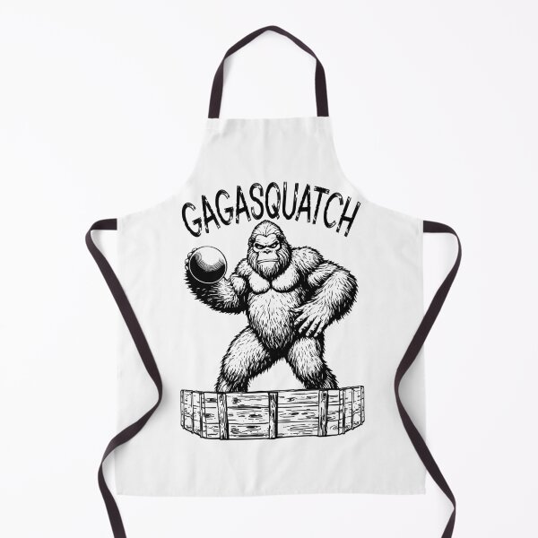 Item preview, Gaga Ball Pit Gagasquatch Funny Bigfoot Dodgeball Player designed and sold by GrandeDuc.