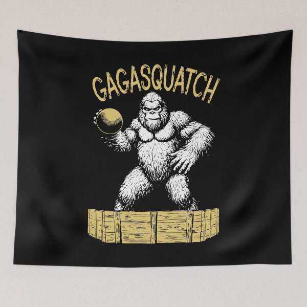 Item preview, Gaga Ball Pit Gagasquatch Funny Bigfoot Dodgeball Player designed and sold by GrandeDuc.