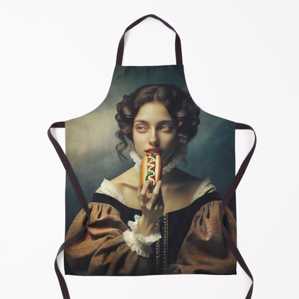 Item preview, Altered Art Woman with Hot Dog designed and sold by PyxieZen.