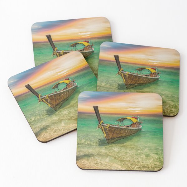 Item preview, Long Tail Boat Sunset Thailand  designed and sold by AJEvans.